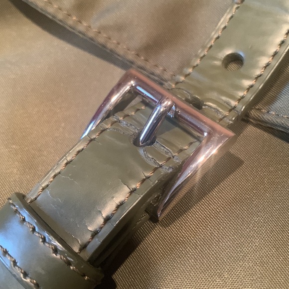 Prada Nylon Olive Green Crossbody Messenger Bag - Picture 3 of 7